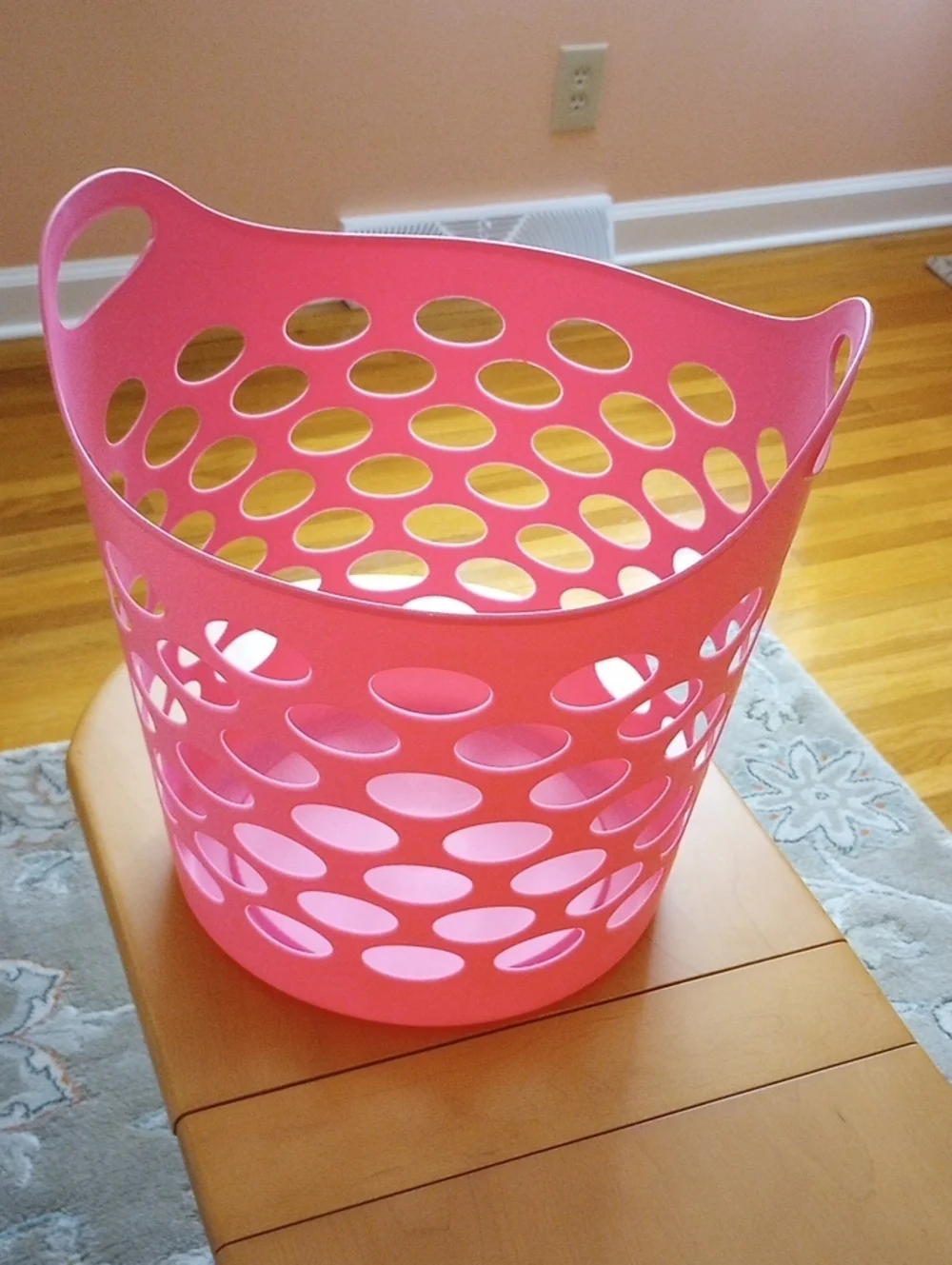 Pink Versatile Storage Bin with Comfort Handles - Brand New!!!